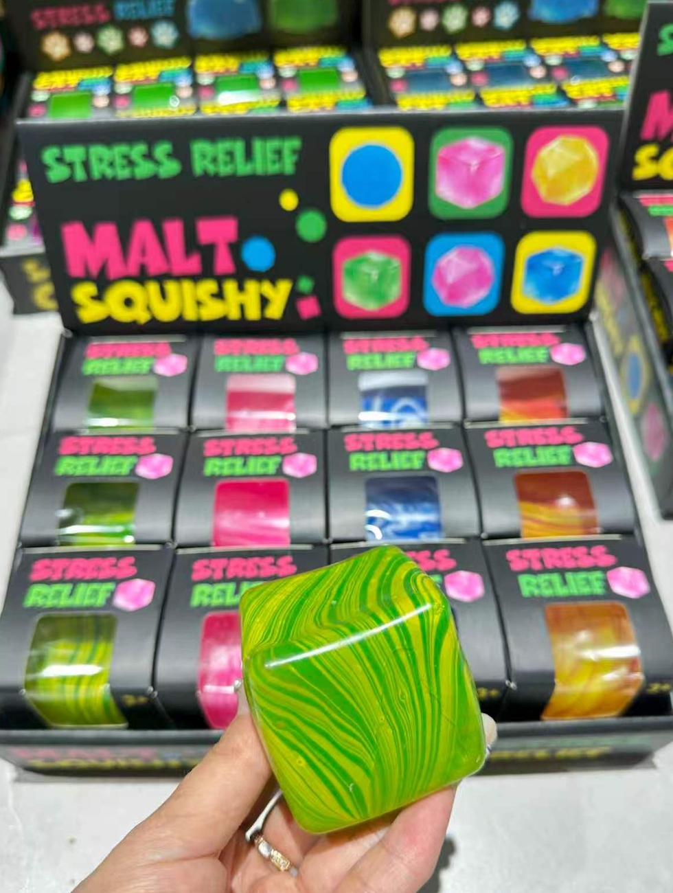 Marble Malt Squishy Cube